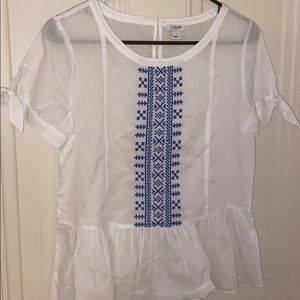 J. Crew white cotton shirt